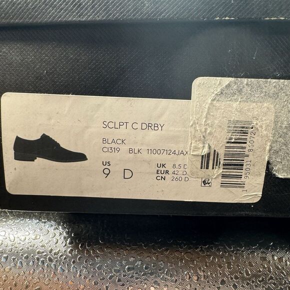 Men's Coach Sculpted C Derby Leather Slip On Loafer Shoes Black Size 9D - Picture 12 of 12